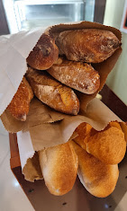 Fresh bread at Caffe Gourmand